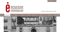 Desktop Screenshot of ecussonimmobilier.com